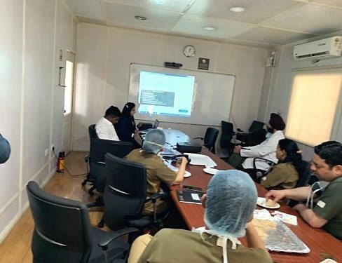 A theory session in the academic room